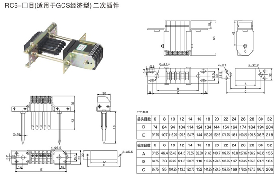 低壓開(kāi)關(guān)柜二次插件